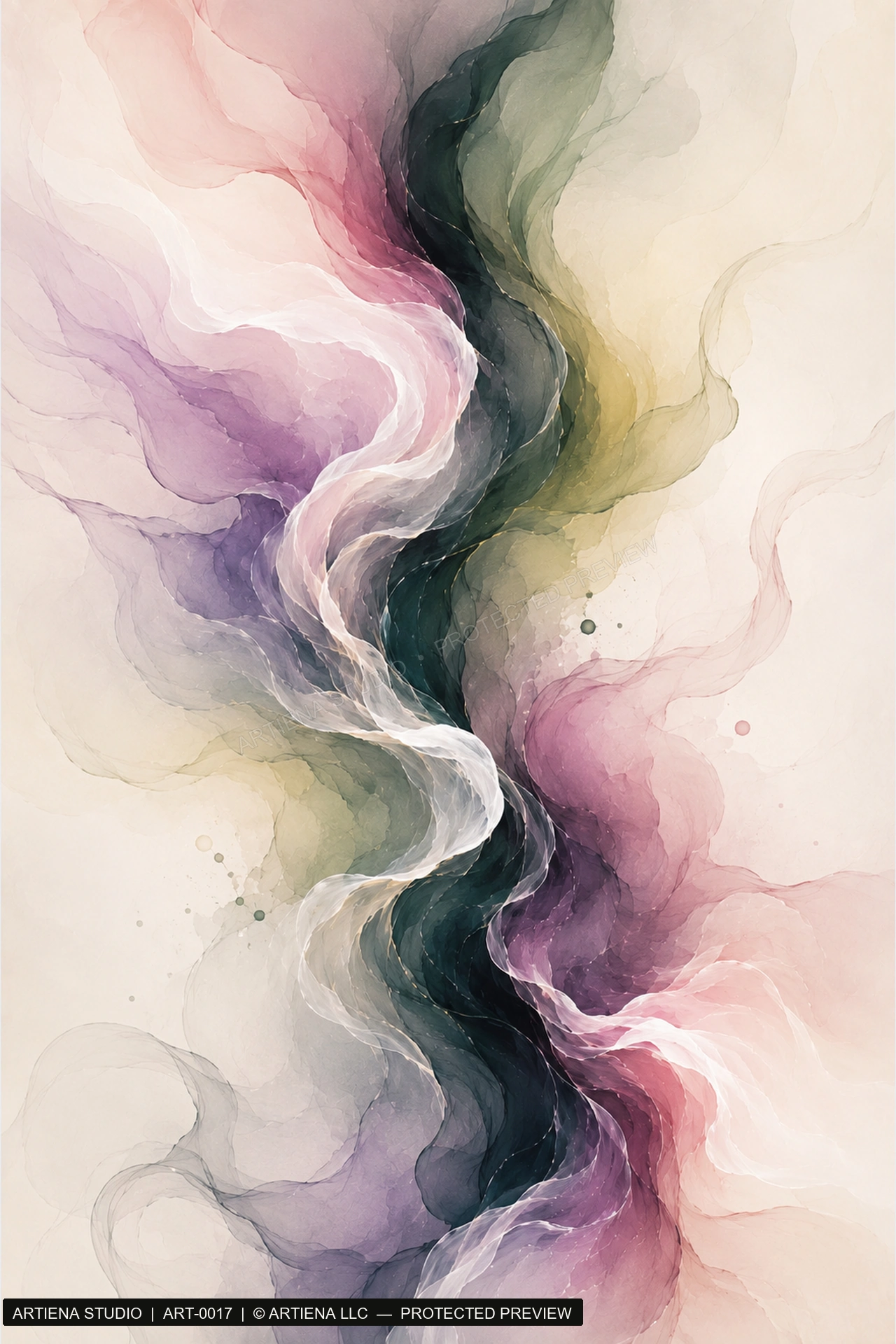 Violet Undertow by Artiena Studio, crisp protected artwork preview