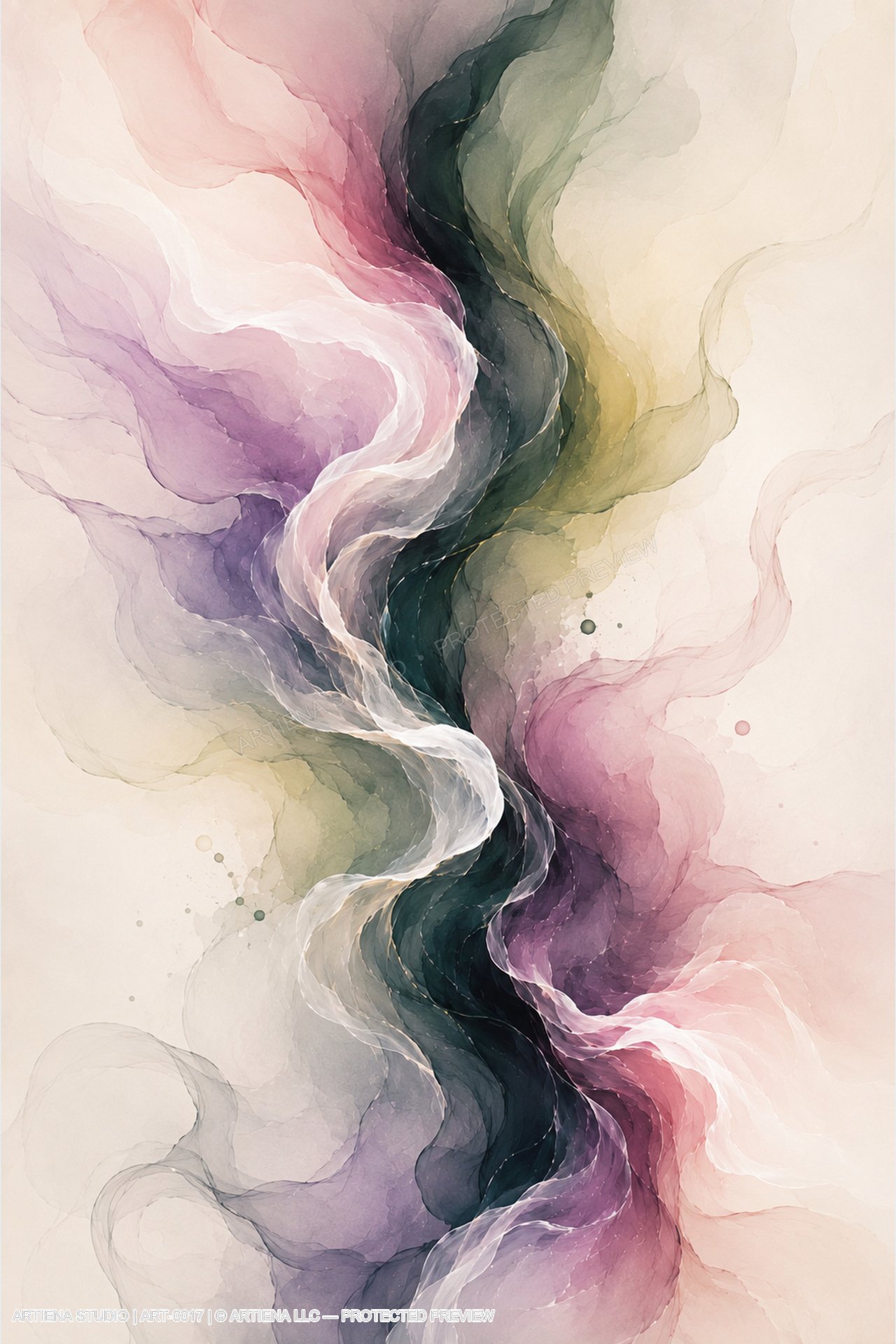 Violet Undertow visualised in a room
