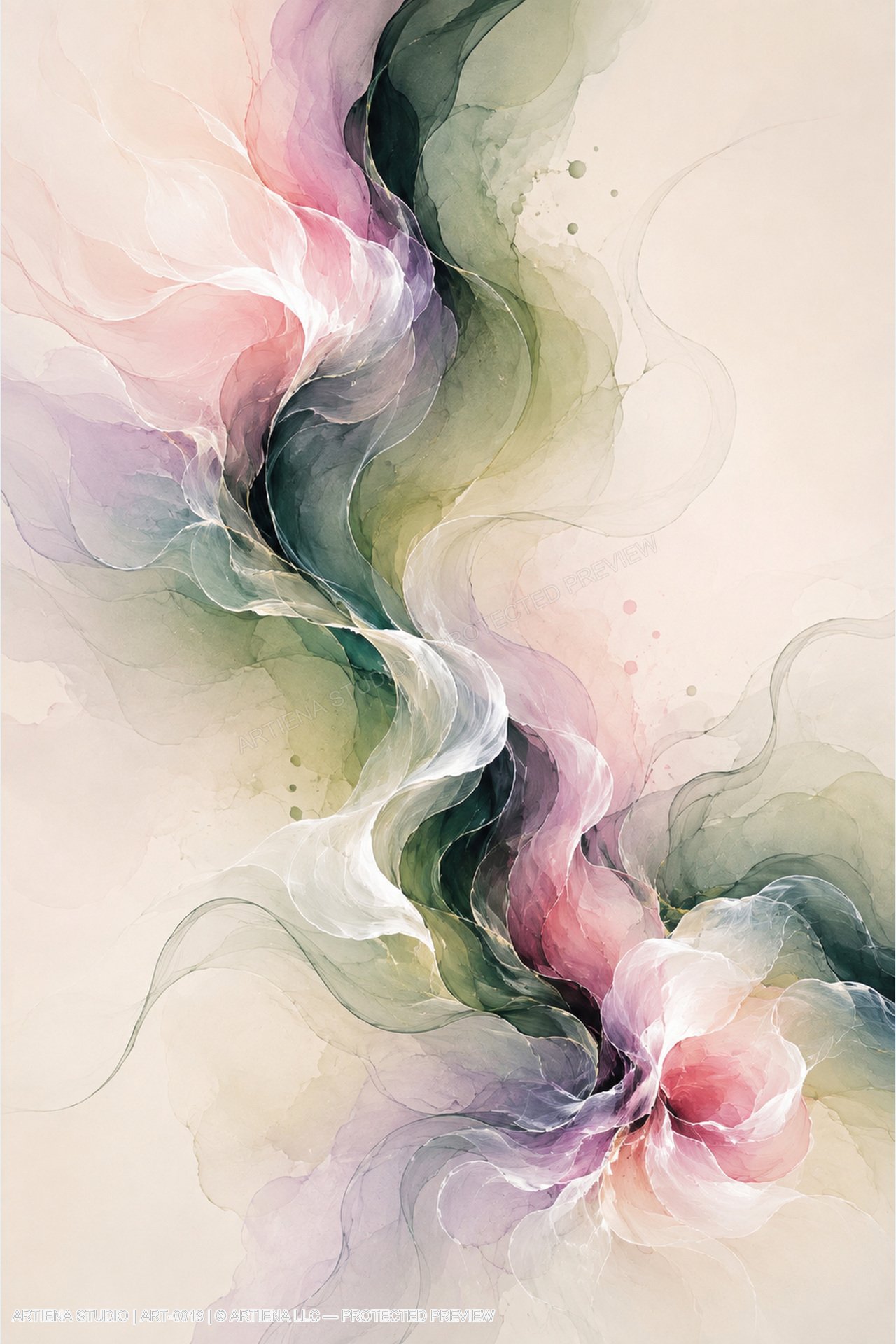 The Bloom Remembers visualised in a room