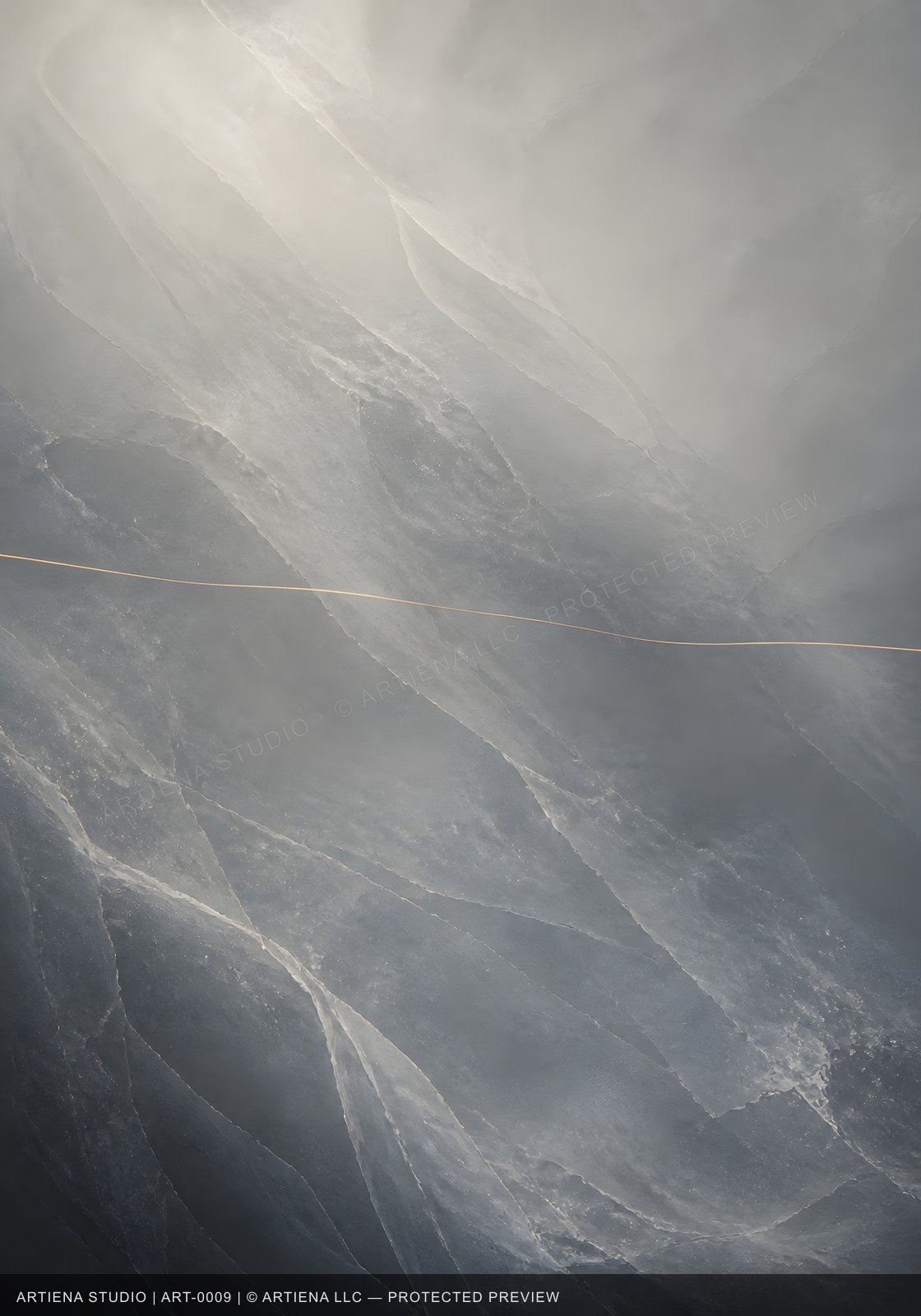 Correspondence I distant pearl-grey panel