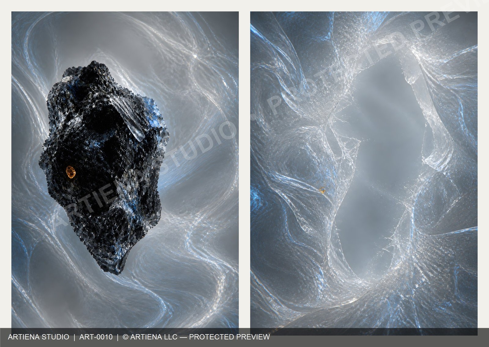 Correspondence II Before and After paired limited-edition digital artwork