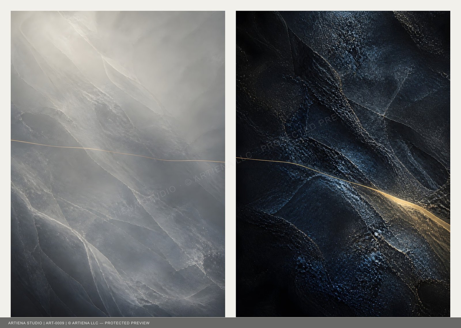 Correspondence I Near and Far paired limited-edition digital artwork
