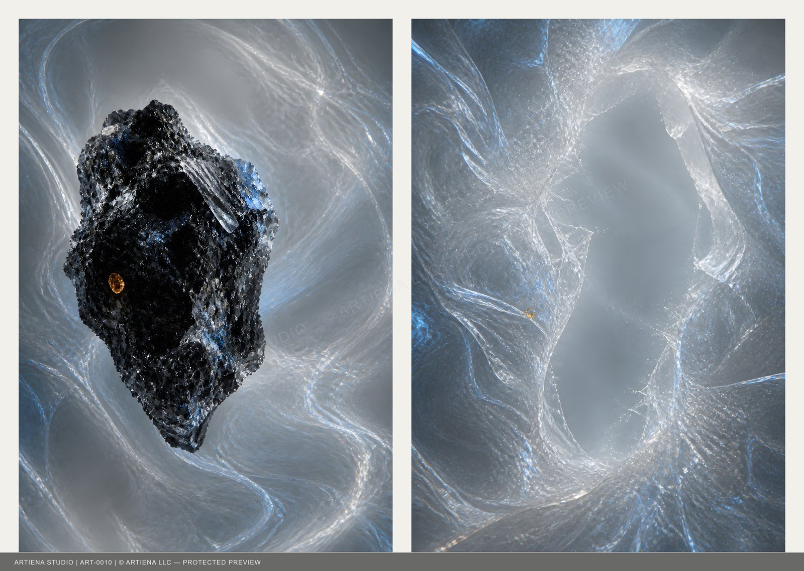 Correspondence II Before and After paired limited-edition digital artwork